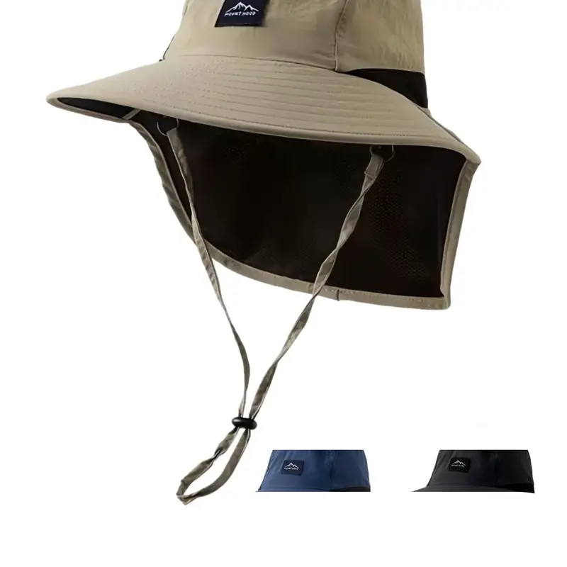 1 Piece, Outdoor Sun Protection Houtdoor At, Men's And Women's Summer Neck Protection Hat, Fisherman's Hat, Camping And Hiking Hat, Adjustable Casual Hats, Outdoor Headwear