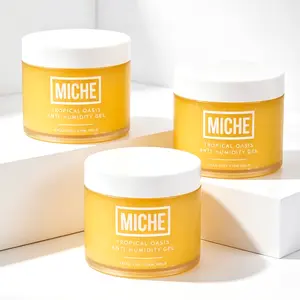 MICHE Beauty Tropical Oasis Anti-Humidity Frizz Fighting Hair Gel 8.8 oz Firm Hold for Curly Coils & Wavy Hair Alcohol-Free Formula