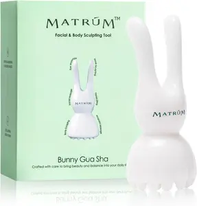 Rabbit Ear Gua Sha Tool for Face & Scalp – 6-in-1 Facial Massager for Jawline, Lymphatic Drainage, De-Puffing & Tension Relief – Durable Resin Beauty Tool for Skincare & Self Care Exfoliant Scrubber Glove Face Changing Cube