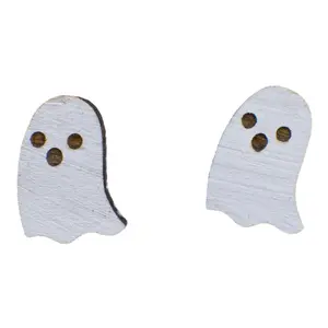 Boo rounded ghost studs