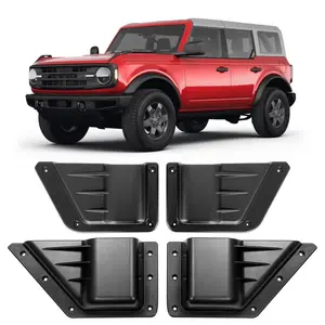SUNPIE Front and Rear Door ABS Black Handle Storage Box Expansion for 2021+ Ford Bronco 4 Door (4pcs)