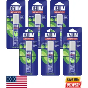 Ozium Air Sanitizer Spray – Room & Car Odor Eliminator, Country Fresh, 0.8oz, 6 Pack