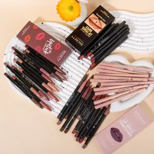 48-Color Matte Lip Liner Set, Lipliner, Lip Pencil, Waterproof Long-Lasting, High Pigmentation, Neutral, Shades, Professional Lip Shaping Makeup Kit