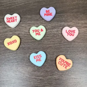 Mini Magnets Conversation Hearts - Plastic Candy Hearts for Gifts, Decor, Office & Dorm