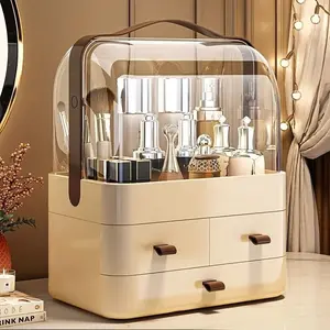 Luxury Cosmetic Organizer Box, Desktop Makeup Vanity Drawer Jewelry Holder, High-End Large Capacity Skincare Storage Box, Beauty Organizer