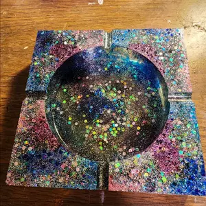 galaxy sparkly ashtray