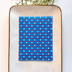 Polymer Clay Transfer Sheet – Water-Soluble, Jewelry Making, Earring Design, Clay Tools - 4th of July Patriotic Independence Day USA 2 (Copy)