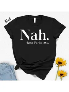 Nah Shirt, Rosa Parks Shirt, Short Sleeve Male Shirt, Civil Rights Tee, Freedom TShirt, Black  History Month, Cotton Shirt Men