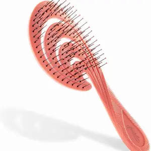 Ninabella Detangling Hair Brush for Women & Men - Does not Pull, Removes Tangles, Brushes for Straight, Curly & Wet Hair - Detangle Brush - Unique Wave Design Hairbrush