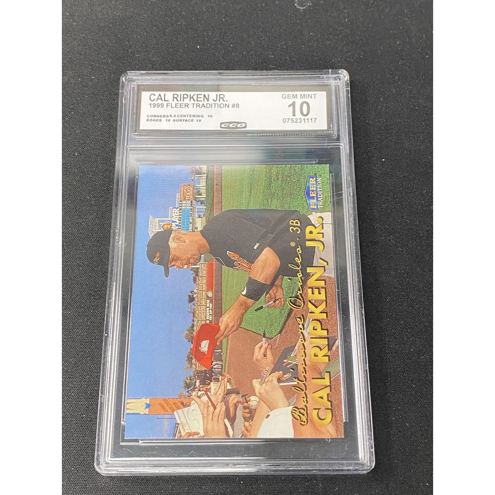 Cal Ripken, Jr. 1999 Fleer Tradition 8S Starting 9 CCG 10 Baltimore Orioles