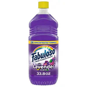 Fabuloso Multi Surface All Purpose Floor Cleaner, Lavender Scent, 33.8 fl oz - Effective Cleaning for Various Surfaces Household Scented Perfume