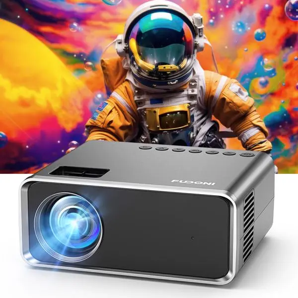 Projector With WiFi & Bluetooth, Upgraded 5G Portable Projector, Support 4K, Native 1080P, 12000 Lumens, Outdoor LED Movie Projector