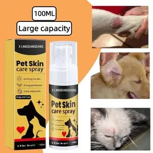 pet skin spray For Dogs and Cats Natural  soothing and gentle Clean & Soft Skin  Reduced Itching & Scratching 100ML