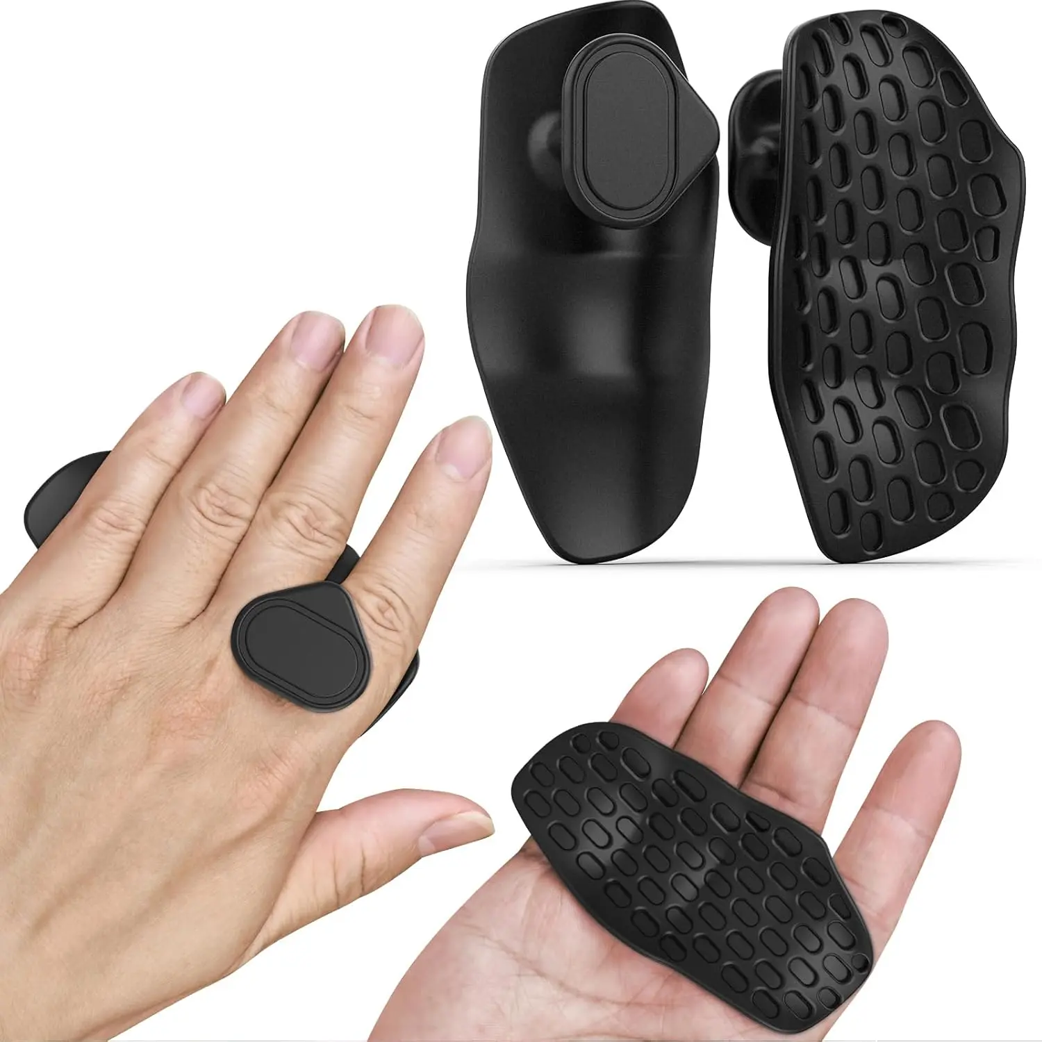 Anti-Slip Weight Lifting Grips | Ergonomic Workout Grip | Rubber Gym Grips | Fingerless Workout Gym Gloves for Weight Lifting/ Hard Pulling/Rowing/Gym Training | Weightlifting Gloves for Men and Women