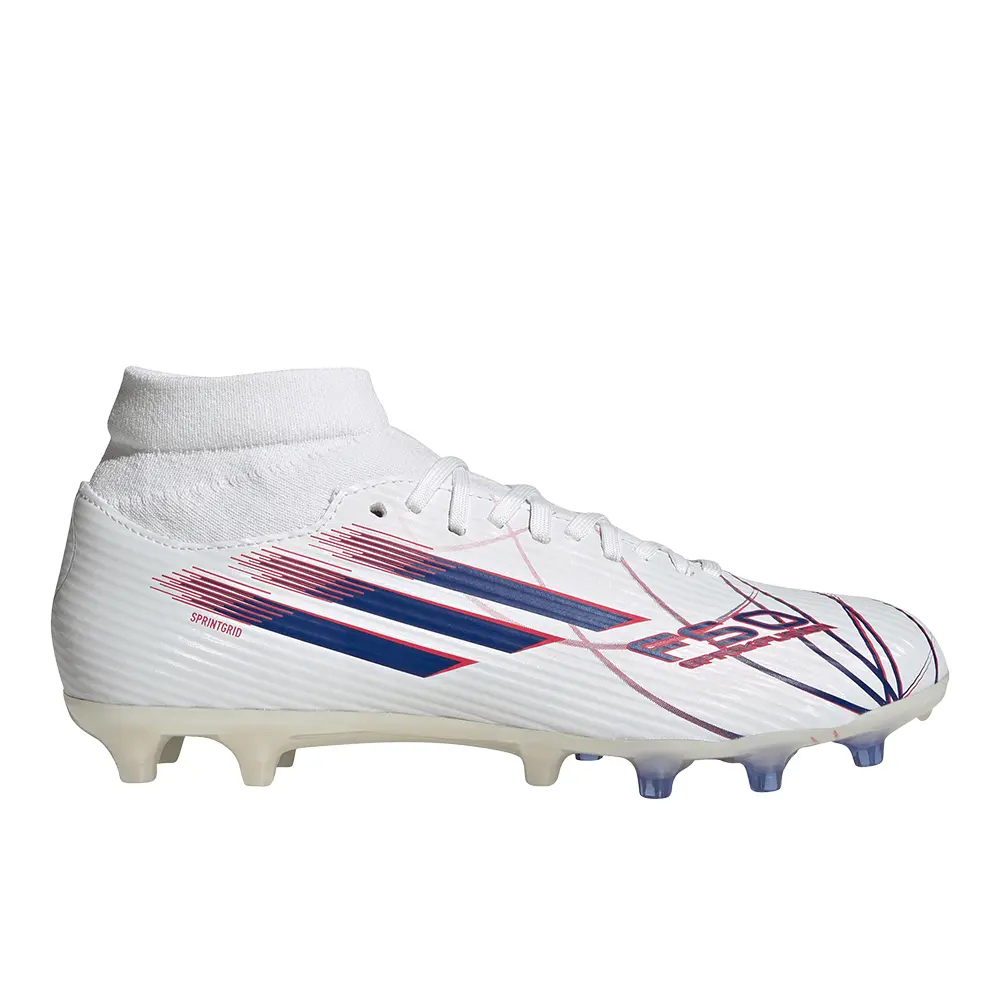 adidas Womens F50 Sparkfusion League Mid Cut Firm Ground Artificial Ground Soccer Cleats  - White