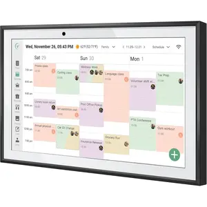 WiFi Digital Calendar  Family Planner,Chore Charts, Achievement Rewards, AI Meal Planning,  Touchscreen Interactive Display for Schedules and Cloud Photo Desk Bases, Gifts for Women Men, Gifts for Mom Dad, 10.1'' Black