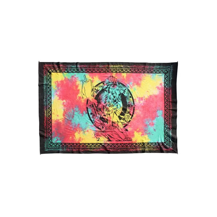 Lion of Judah Rasta Tie-Dye Tapestry