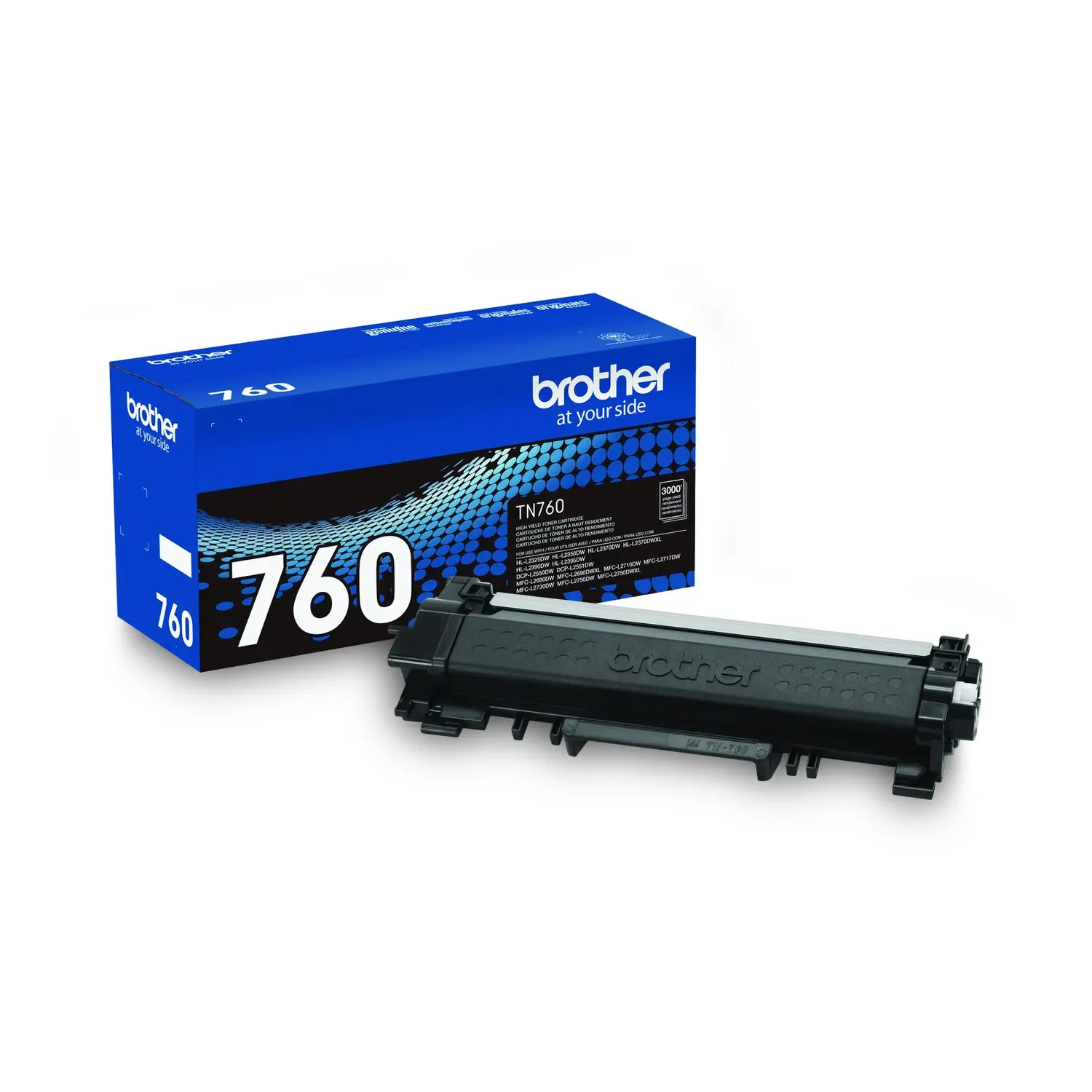 Brother TN760 High Yield Black Original Toner Cartridge