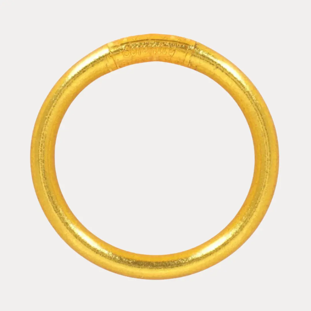 Gold Tzubbie All Weather Bangle® (AWB®) - Serenity Prayer