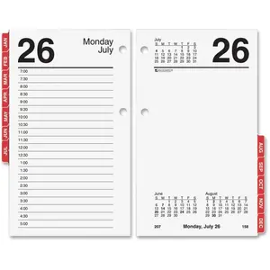212 MAIN AAGE717T50 Daily Desk Calendar Refill with Tabs, Office Organizer, Notebook Planner, Calendars Planners