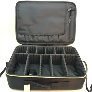 MAKEUP CASE - FLAT CASE-BLACK (10x14) (2 PCS)