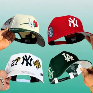 New Era MLB 59FIFTY Snapback Cap - NY Yankees/LA Dodgers Anniversary Patch, Unisex Classic Sport Streetwear, Adjustable Fit Sports Collectible Headwear