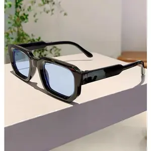 6-Pack Luxury Vintage Rectangle Sunglasses | UV400 Protection Unisex Retro Eyewear