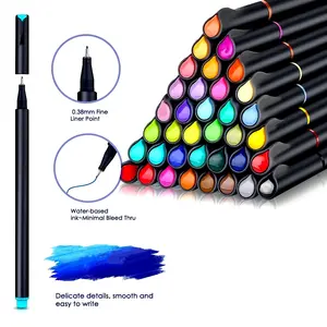 Colored Journaling , Fine Line Point Drawing Marker Pens, Watercolor Pens for Writing Journaling Planner Coloring Book Sketching Taking Note Calendar Art Projects Office School Supplies Art Markers