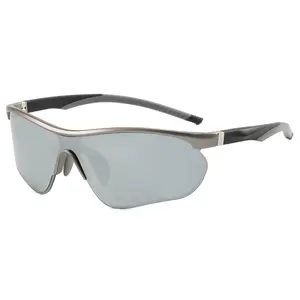 Outdoor sports sunscreen goggles Mountain bike glasses Sports cycling glasses Half frame one-piece goggles trendy sporty sunglass