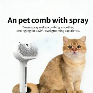 Pet Comb Spray Detangling Brush, Cat & Dog Specific Grooming Tool, Anti-Static Needle Spray Comb, Pet Supplies for Hair Removal