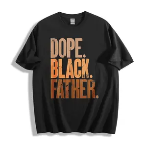 Casual Streetwear Style Unisex T-Shirt Dope Black Father Graphic Design Perfect For Everyday Wear And Special Occasions Ideal Gift For Fathers And Dad Lovers