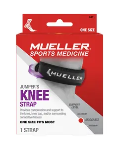 Mueller Jumper'S Knee Strap, Unisex, One Size Fits Most, Black Mueller Sports Medicine