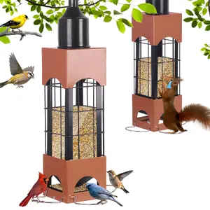 Wildpark Squirrel-Proof Bird Feeder - Hanging Outdoor Feeder for Attracting Finches & Cardinals, Solves Squirrel Issues, Ideal Gift for Nature Lovers, Hanging Feeder