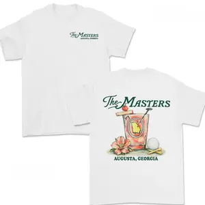 Golf Azalea Drink Printed Unisex Tee, Classic Sports Souvenir Daily Wear Shirt for Golf Lovers