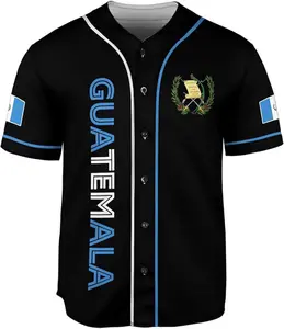Customized Name Guatemala Baseball Jersey Shirt Camisas Guatemalan Pride T-Shirt 3D Shirts from Guatemala