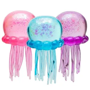 Mystery Blind Box Jellyfish Squishy Ball – Random Color Glitter Gel Stress Fidget Toy, Soft Squeeze Sensory Ball for Anxiety Relief, Fun Surprise Gift for Kids & Adults