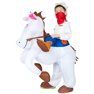 Inflatable Cowboy Horse Rider Costume Kid Size