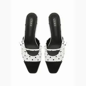 Cider BOWKNOT & POLKA DOT HEELS