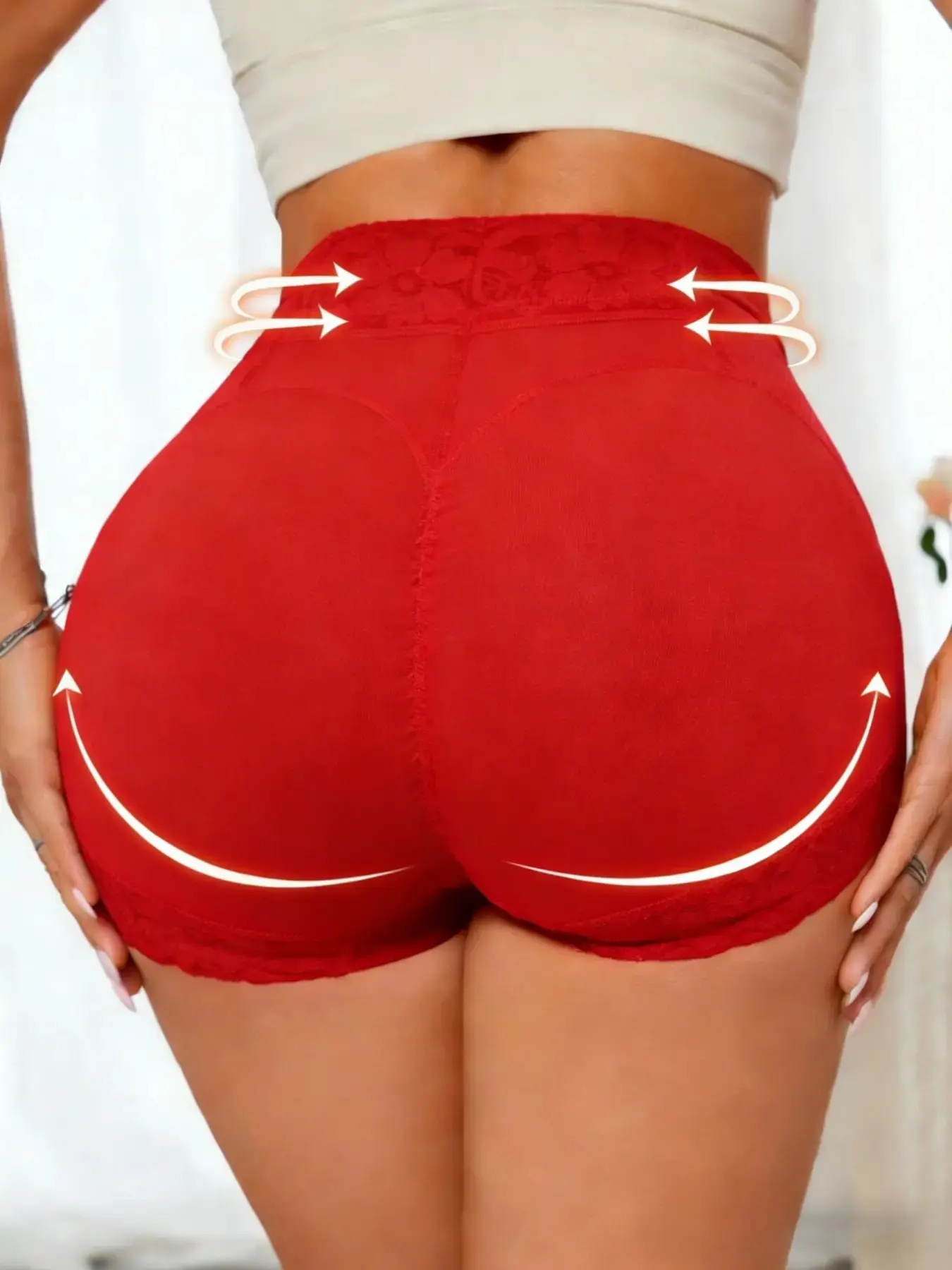 Women's Slim Fit High Waist & Butt Lifting Shapewear Panty, Faja Panty, Tight Waist Bottoms, Body Shapewear Bottoms, Lace Anti-Slip Shaping Underwear, Seamless Firm Tummy Control Panties, Suitable for Daily Wear or Party, Everyday Wear Shapewear