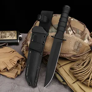 Outdoor Camping Knife Steak Knife High Carbon Steel Material Wooden Handle Camping Gear Travel Essential Suitable for Camping Fishing Hiking Gift for Men