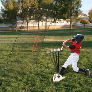 212 MAIN Fiberglass King Kong Baseball Swing Practice Net, 9x7ft Large-Size, Quick-Setup Ball Sports Training Equipment for Baseball Practice