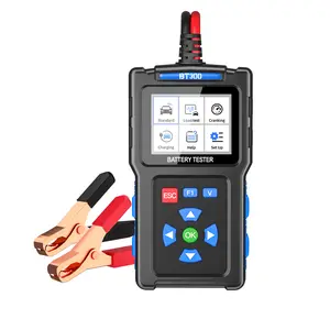 TopDiag BT300 Battery Tester - 12V/24V, 20-2000 CCA, Digital Automotive Battery Analyzer for Cars, Trucks, Motorcycles, ATVs, SUVs, Boats & Yachts Advanced OBD2 Diagnostic Scanner with LCD Vehicle