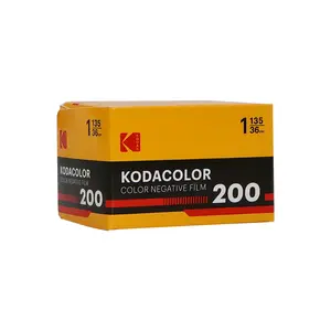Kodak Kodacolor 200 Color Negative Film 35mm Roll 36 Exposures Daylight Balanced High Sharpness Rich Saturation ISO 200 C-41 Process