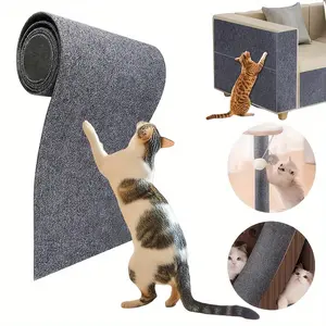 Cat Scratch Furniture Protectors, Self-Adhesive Sofa Scratch Protectors, Durable Cat Scratching Post Rugs, Trimmable Sofa and Wall Protectors, Cat Scratching Boards