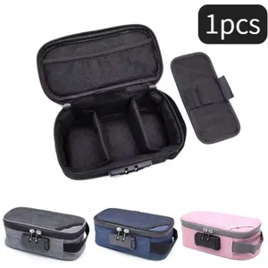 Odor-Proof Bag with Locking Zipper, Oxford Cloth Material, Multi-Layer Sealed Portable Bag, Safe Odor Storage Box, Durable Travel Organizer