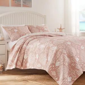 Greenland Home Fashions GL-2408EMSK Marina 3-Piece King/Cal King Coverlet Set, 105x95 Inch
