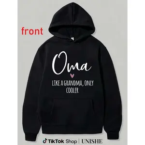 100% Unisex Oma Hoodie – Like A Grandma Only Cooler with Heart Design for Mother's Day