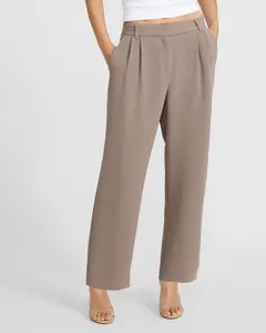Express Signature Crepe High Waisted Relaxed Tapered Ankle Pant