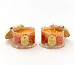 HomeWorx by Slatkin + Co. S/2 18oz Dark Autumn Candles HomeWorx by Slatkin + Co. S/2 18oz Dark Autumn Candles