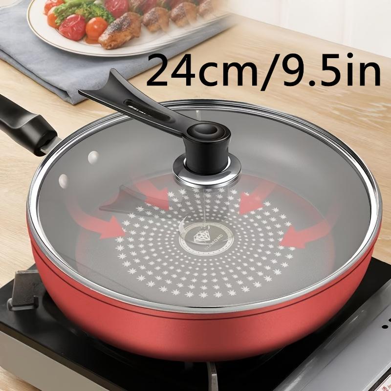Smokeless Nonstick Flat Bottom Pan, Multi-Func Stir Fry Pan, Gas Induction Universal, High-Quality Modern Cookware Pots Pots Uncoated High-Purity Cast Iron